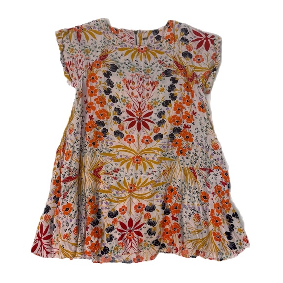 Free People Dresses & Skirts - Free People Strawberry Fields Soft Flowy Bohemian Colorful Floral Dress Size XS